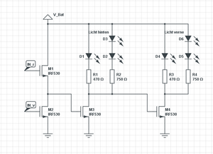 Schaltplan LED Anstereung